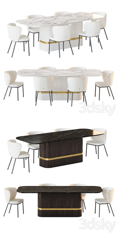 Dining table OSBORNE and chair Ciselia